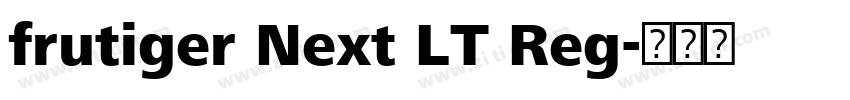 frutiger Next LT Reg字体转换